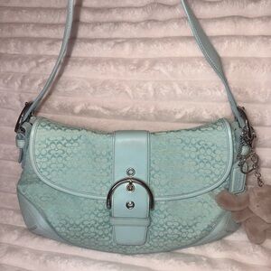 RARE Coach Tiffany Blue Soho
